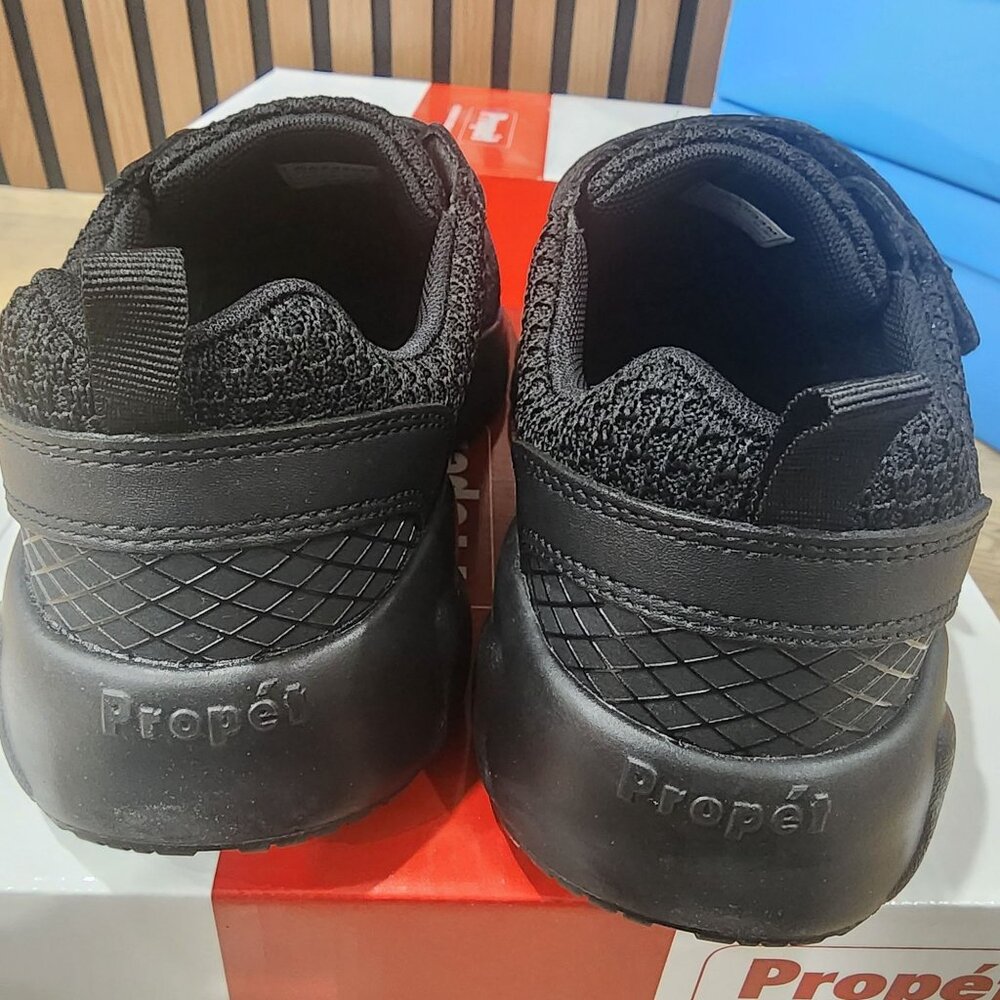 Propet Womens Stability X Strap Black Sneakers Man-Made Upper Lightwe - Picture 6 of 8